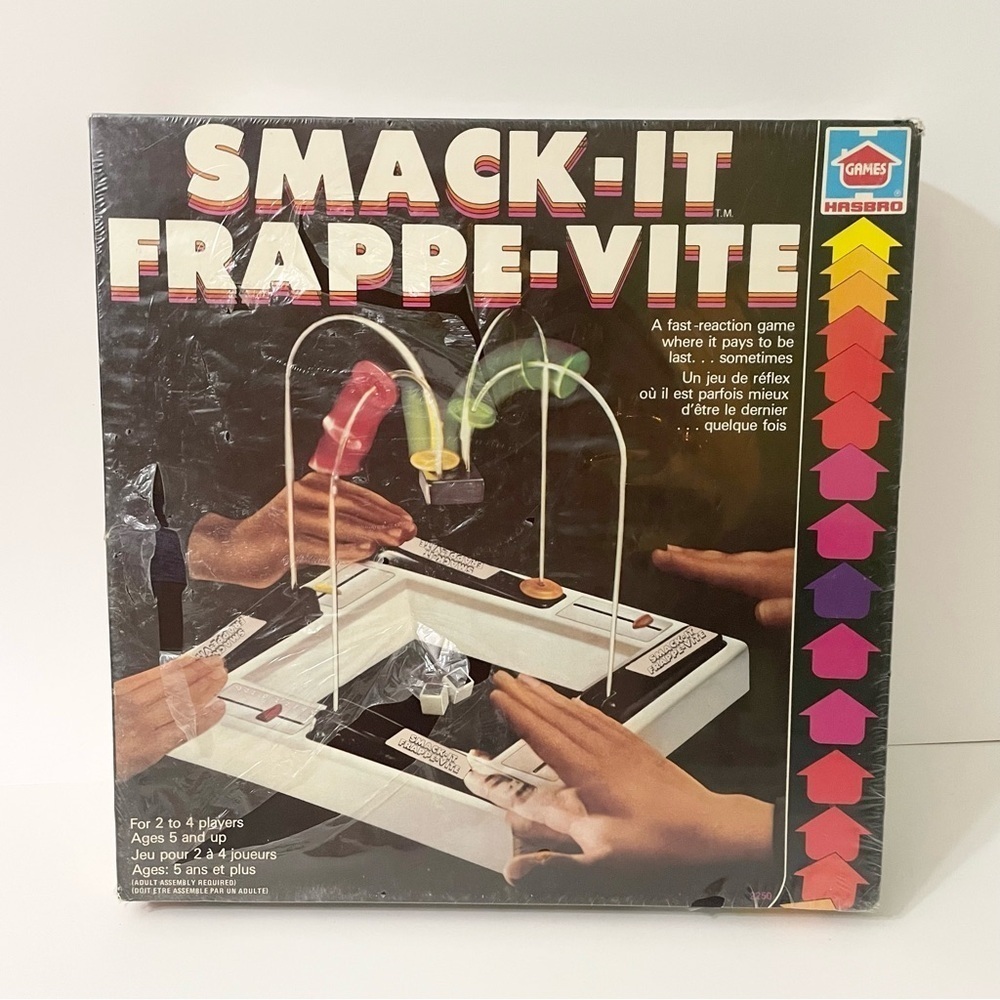 Vtg 1978 Smack-It Board Game Hasbro Fast Reaction